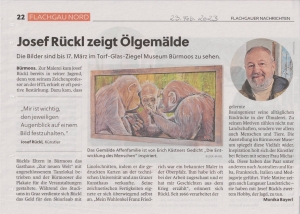 2023 Kunstausstellung Josef Rückl - Flachgauer Nachrichten
